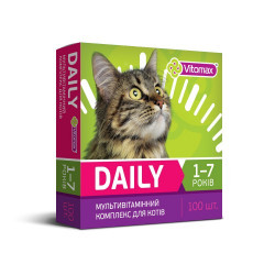 Мультиватаминный комплекс Daily Vitomax для котов 1-7лет,100шт