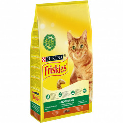  Сухий корм для домашніх кішок Purina Friskies Indoor з куркою овочамиі травою10 кг