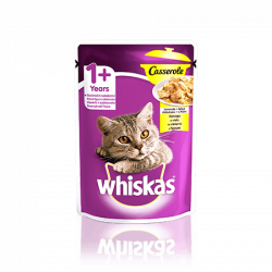 Whiskas Casserole Консерви для кішок з куркою в желе 85г (від 10шт)