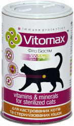  Вітаміни Vitomax для кастрованих котів і стерілізованіх кішок 300 шт.190г