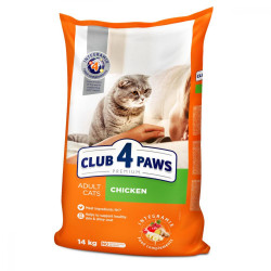  Клуб 4 лапи Premium сухий корм для котів, курка, 14 кг