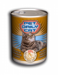  Корм Pet Daily Cat вологий зі смаком птиці 415г