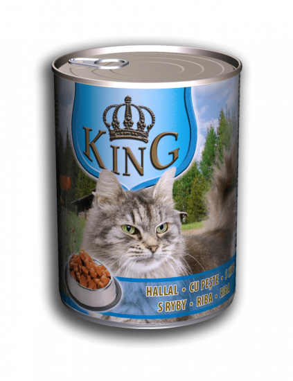 Корм King cat влажный со вкусом рыбы 415г