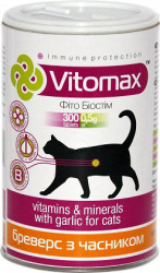 Витамины  Vitomax Бреверс с чесноком для котов 300табл.150г