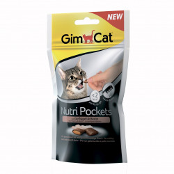 Лакомство для кошек GimCat Nutri Pockets 60 г (домашняя птица)