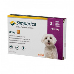  Simparica таблетки от блох и клещей для собак весом 2.5-5 кг-3 шт