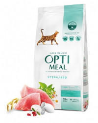 Сухой корм Optimeal  для стерилизованых кошек (индейка) 10 кг