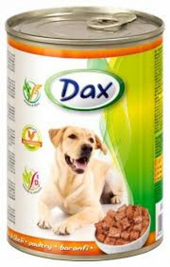 Консерва DAX для собак птица 1.24 кг