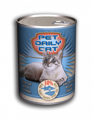 Корм Pet Daily Cat вологий зі смаком риби 415г