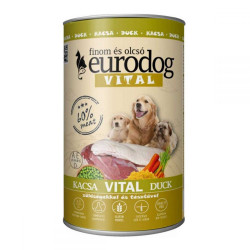 Eurodog Vital Duck Консерви для собак з качкою 1.24кг